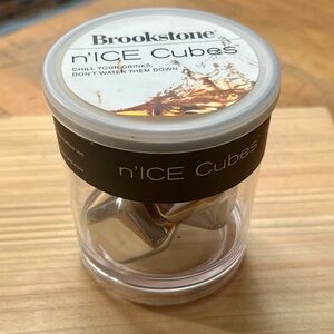 Brookstone Stainless Steel n'ICE Cubes